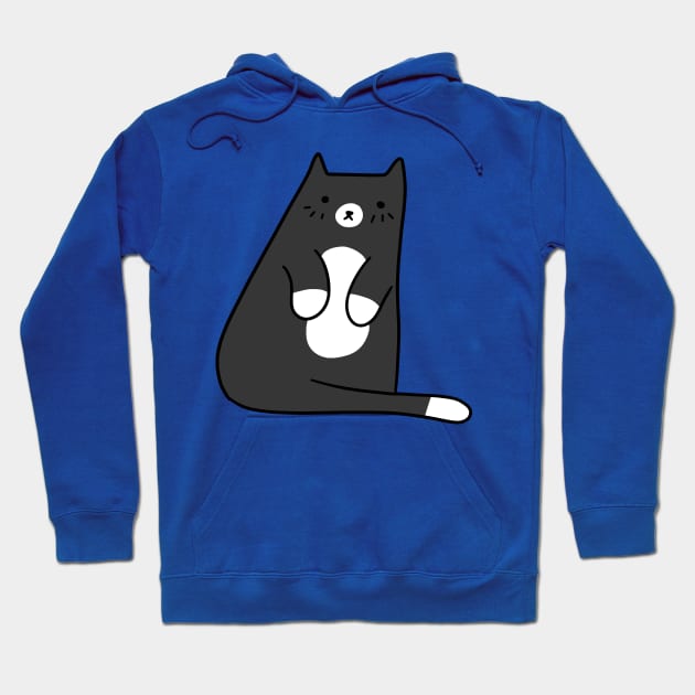 Cute Tuxedo Kitty Hoodie by saradaboru